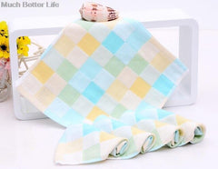 Checkered Cotton Baby Towel