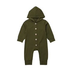 Hooded Long Sleeve Jumpsuit