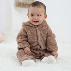 Fleece Material Warm Jumpsuit