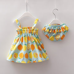 Striped Flowering Baby Girls Clothes