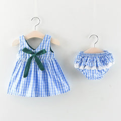 Striped Flowering Baby Girls Clothes
