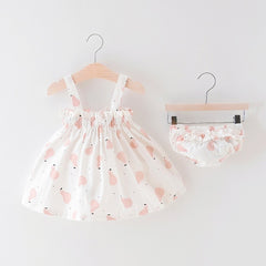 Striped Flowering Baby Girls Clothes