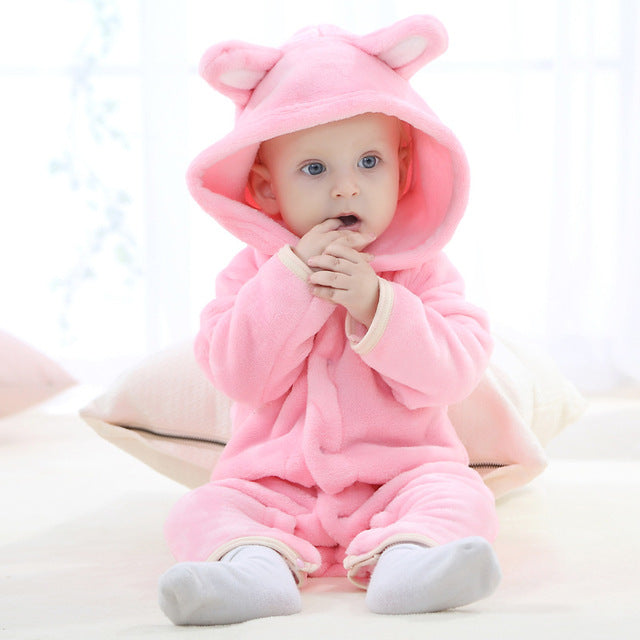 Cute Rabbit Ear Baby Jumpsuit