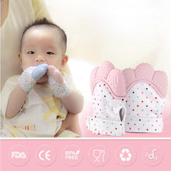 Chewable Baby Silicone Teether Glove